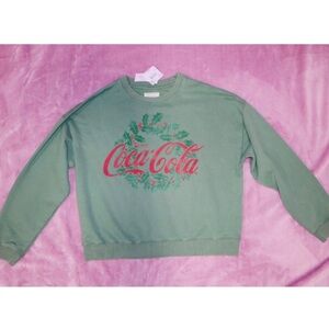 American Eagle Outfitters Green Crew Neck Sweater